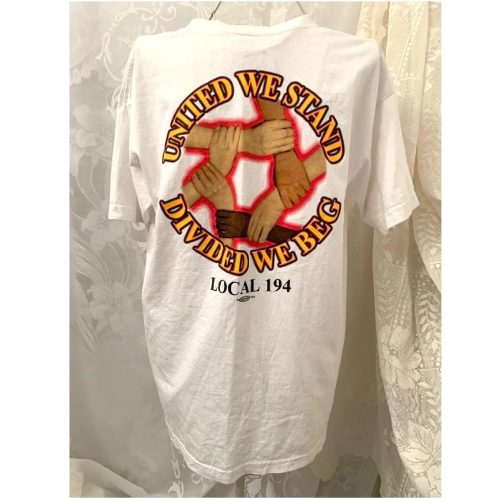 Union Made IBT International
Brotherhood White Short Sleeves T-
Shirt Men xL